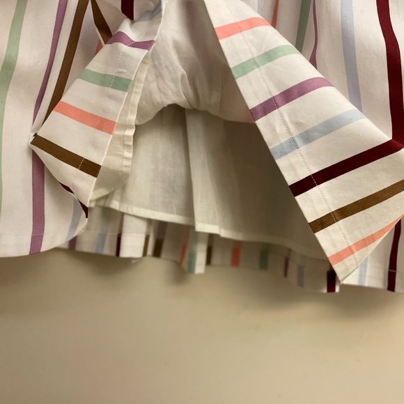 [NWOT] MODCLOTH Aspiration Creation Striped A-line Midi Skirt 100% Cotton - Picture 9 of 11